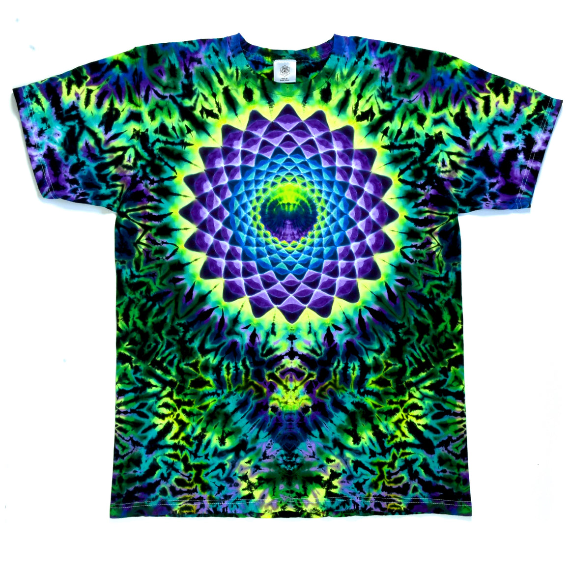 Medium - Short-sleeve Tie Dye T-Shirt - Northern Lights Mandala Combo