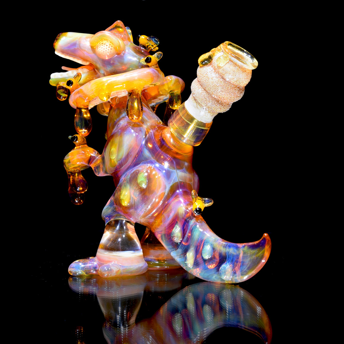 Collab - Drippy Honeycomb Dilophosaurus Dino - 14mm Male