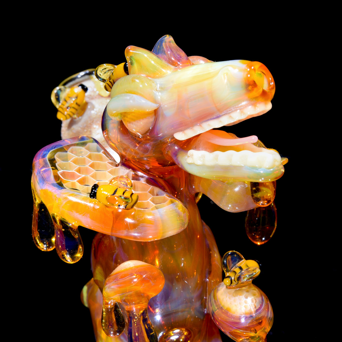 Collab - Drippy Honeycomb Dilophosaurus Dino - 14mm Male